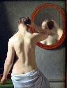Woman Standing in Front of a Mirror Christoffer Wilhelm Eckersberg